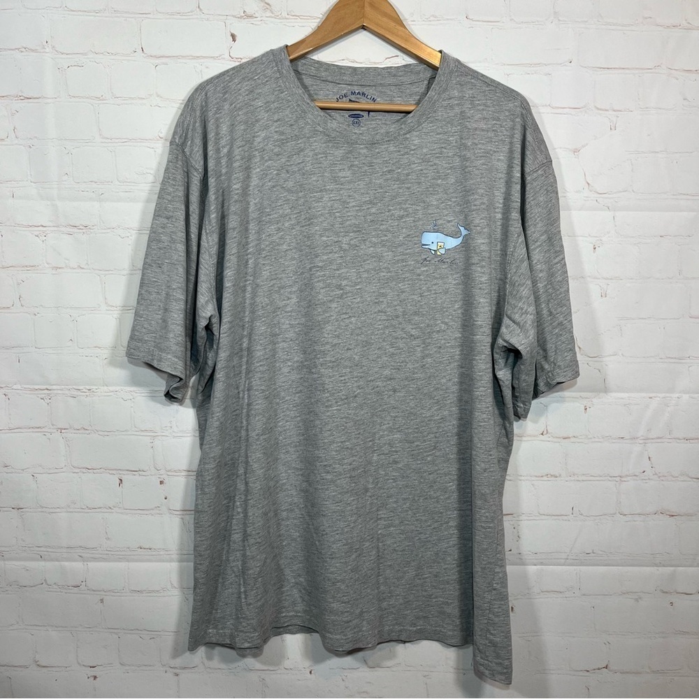 Joe Marlin T Shirt Mens XXL Gray Save The Ales Short Sleeve Vacation Whale